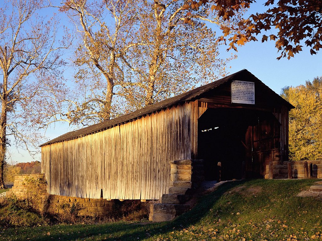 Mary's River Covered Bridge, Built 1854, near Chester, Illinois